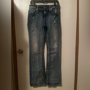 Miss Me Mid-rise Embellished Bootcut Jeans Size 29